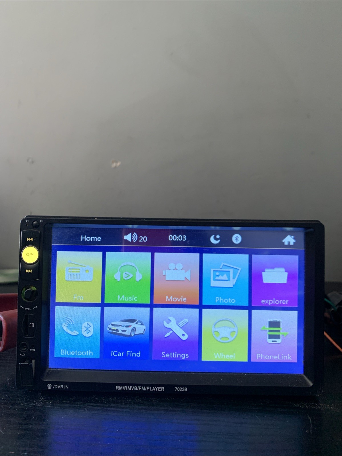 7023B 2 DIN In-Dash DVD Player Head Unit Touchscreen USB AUX Input