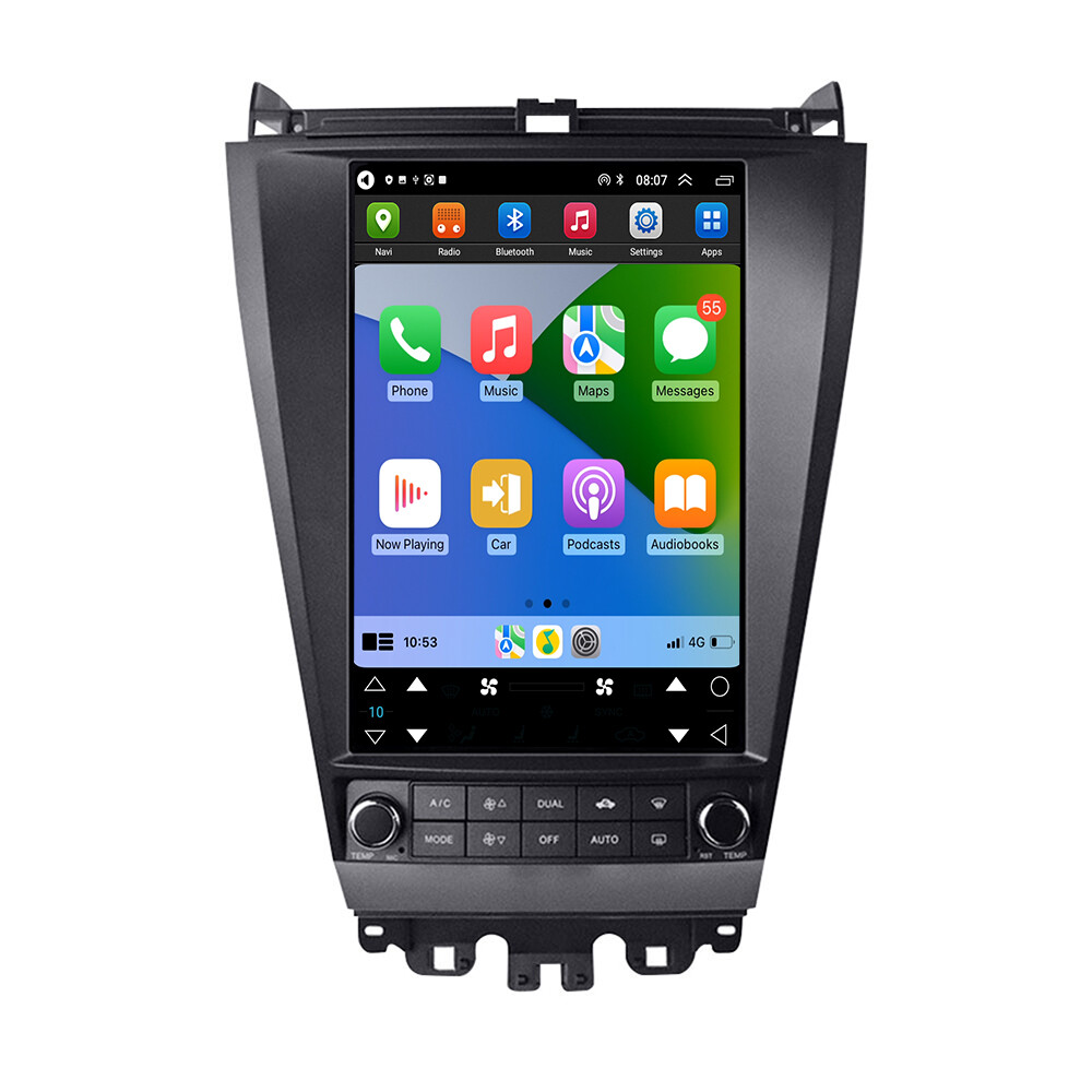 12.8″ Car Radio For Honda Accord 07 2004-2007 Android 14 Tesla Stereo GPS WIFI