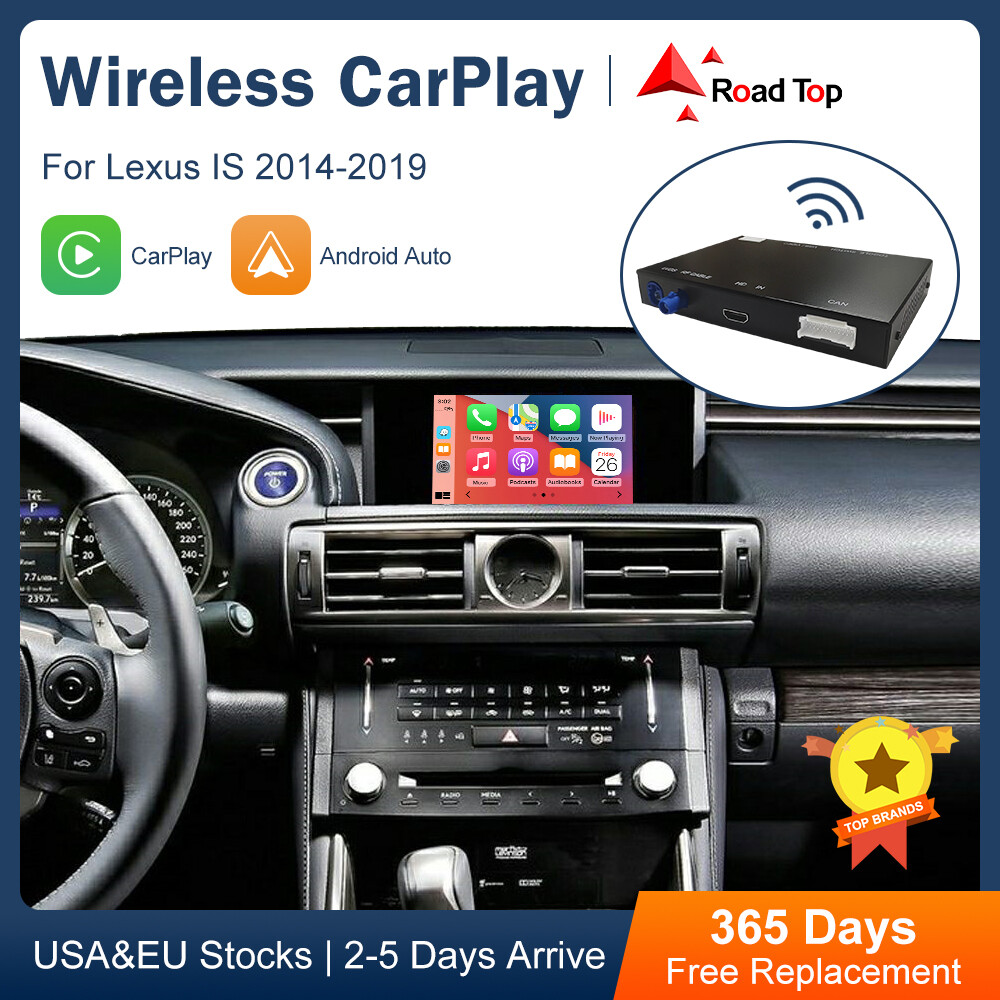 For Lexus IS 2014-2019 Wireless Carplay Android Auto Module Mirror Link AirPlay