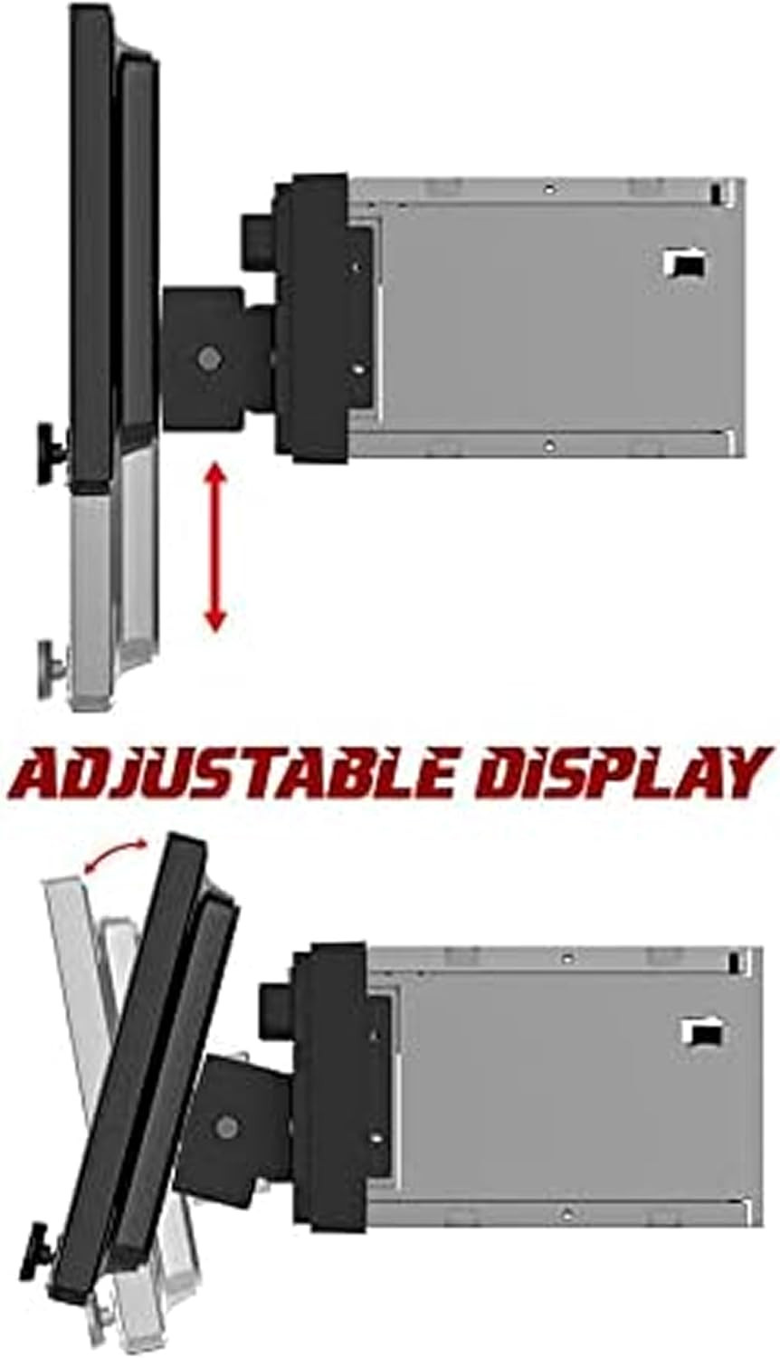 10.6″ Double DIN Car Stereo – Apple Carplay & Android Auto, Bluetooth, DVD Playe