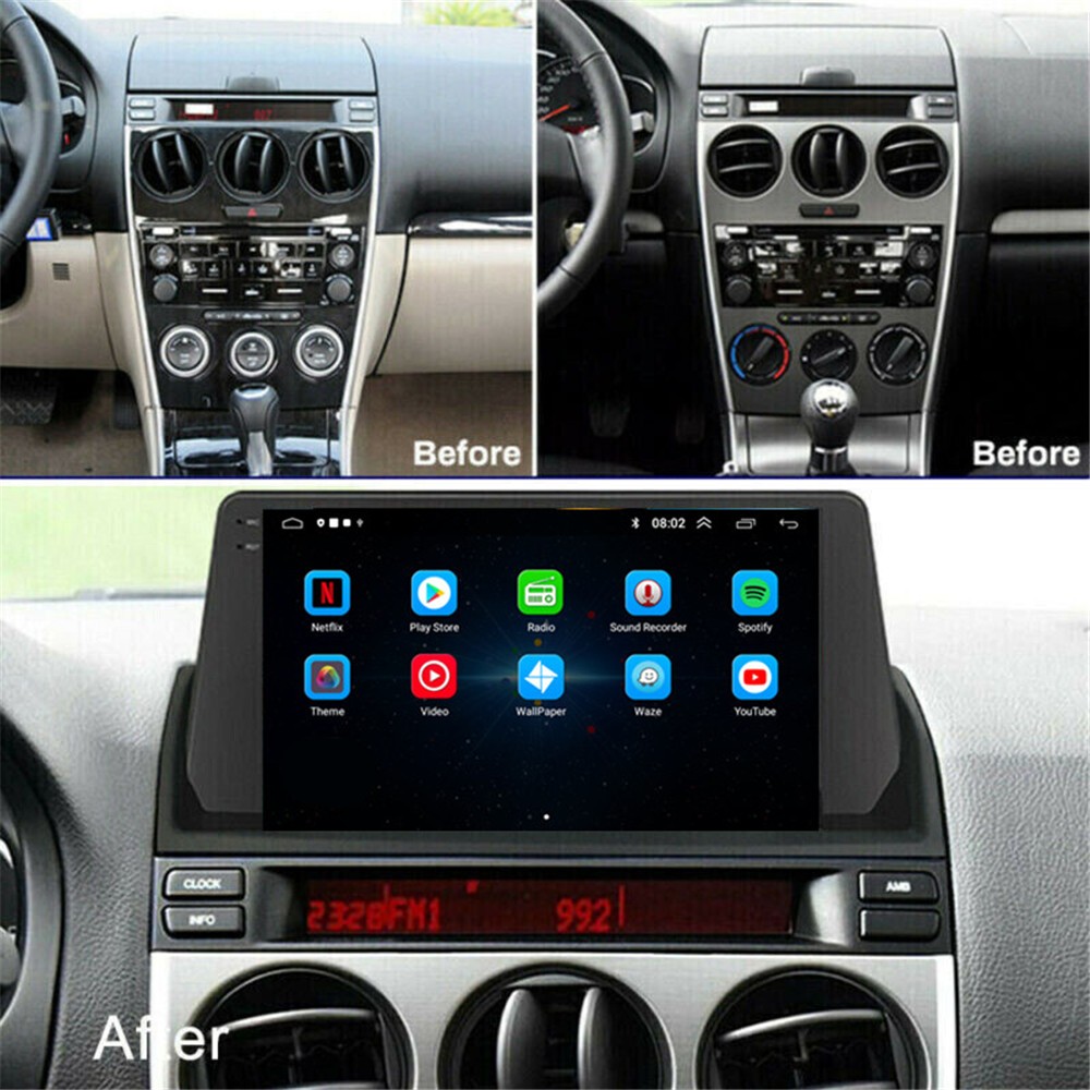 Car Stereo Player HD TV Bluetooth USB WIFI FM Radio Fit For Mazda 6 2004-2015