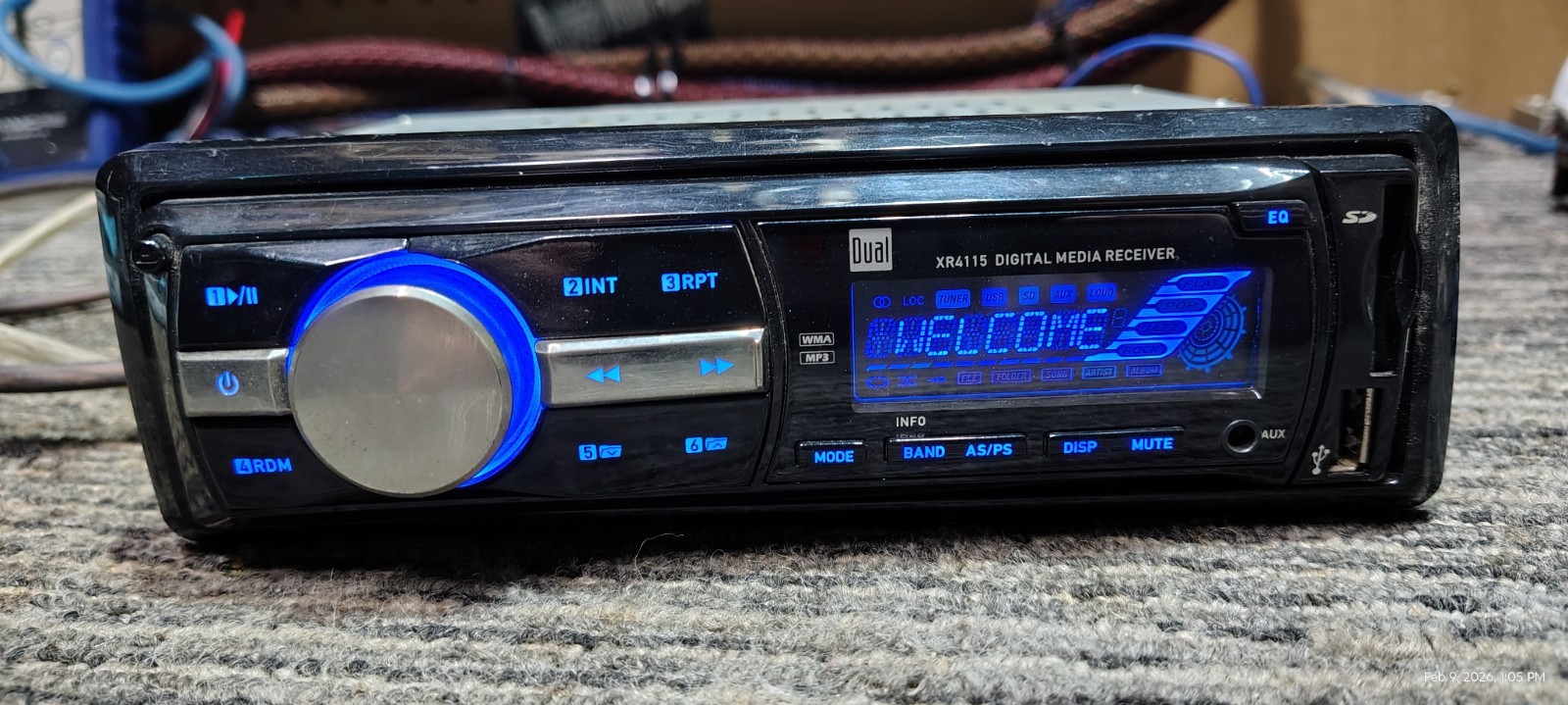 Dual Electronics XR4115 Digital Media Receiver (No CD)/MP3/USB In Dash Receiver