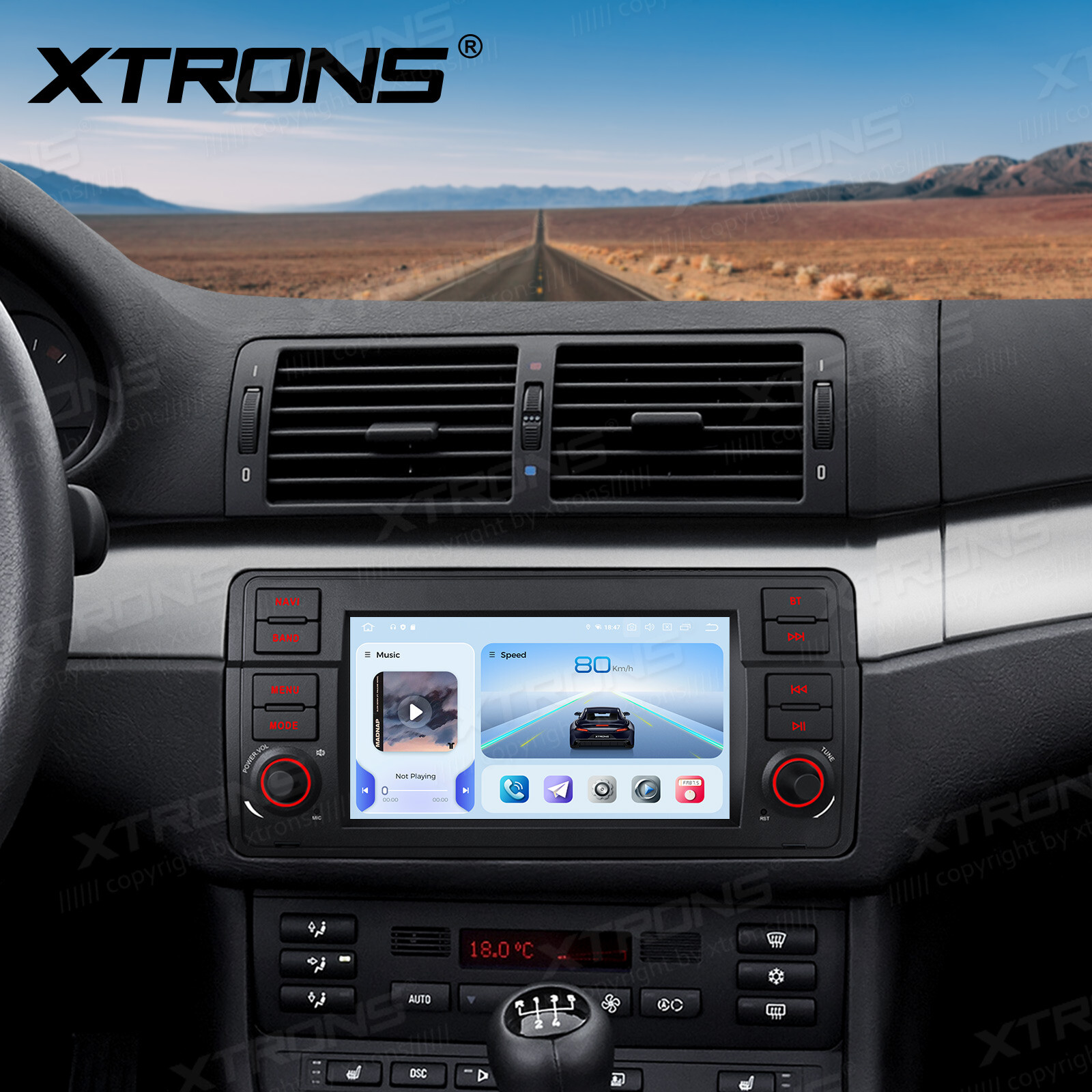 128G For BMW E46 M3 7″ Android 12 GPS Navigator Car Radio DVD Player Navi Stereo