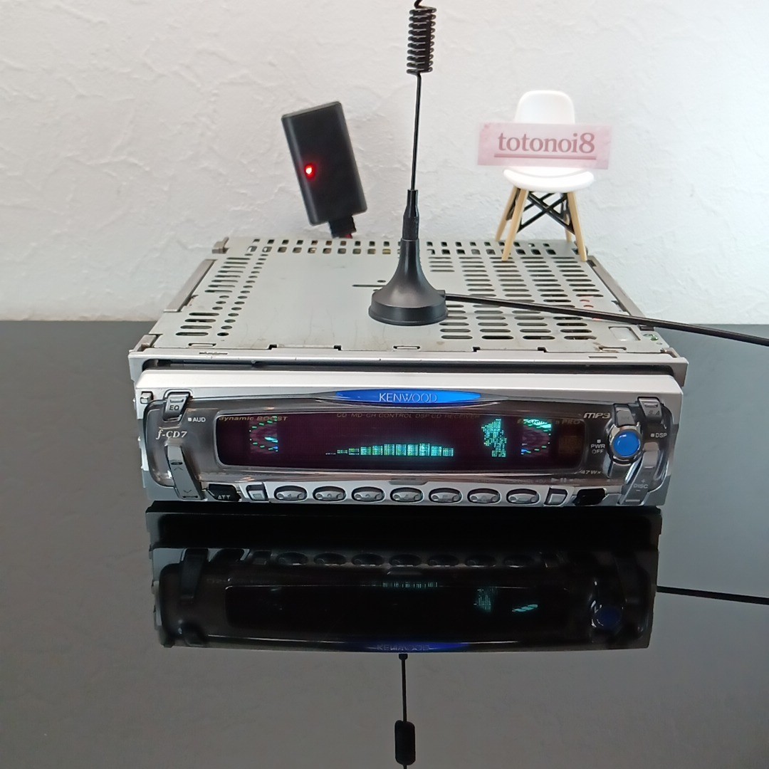 Kenwood F-CD7 1DIN CD Car Audio FM Tuner DSP EQ Bluetooth JDM Ships 1 Day