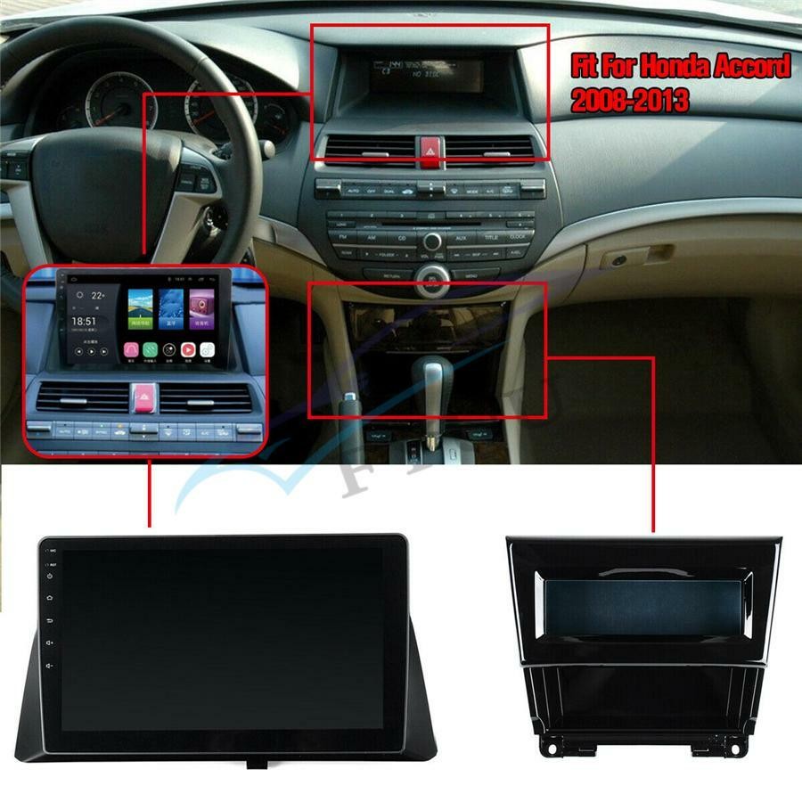 Car Android 9.1 HD Quad-core 10.1″ GPS Wifi RAM 2GB ROM 32GB For 08-12 Accord
