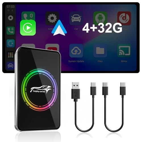 Autolinkr Wireless CarPlay Adapter, Magic AI Box, 3-in-1 for Apple CarPlay &