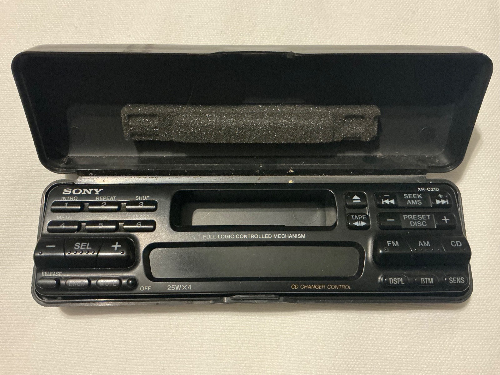 Sony XR-C210 Faceplate Car Audio Stereo Cassette Player Part Faceplate Only