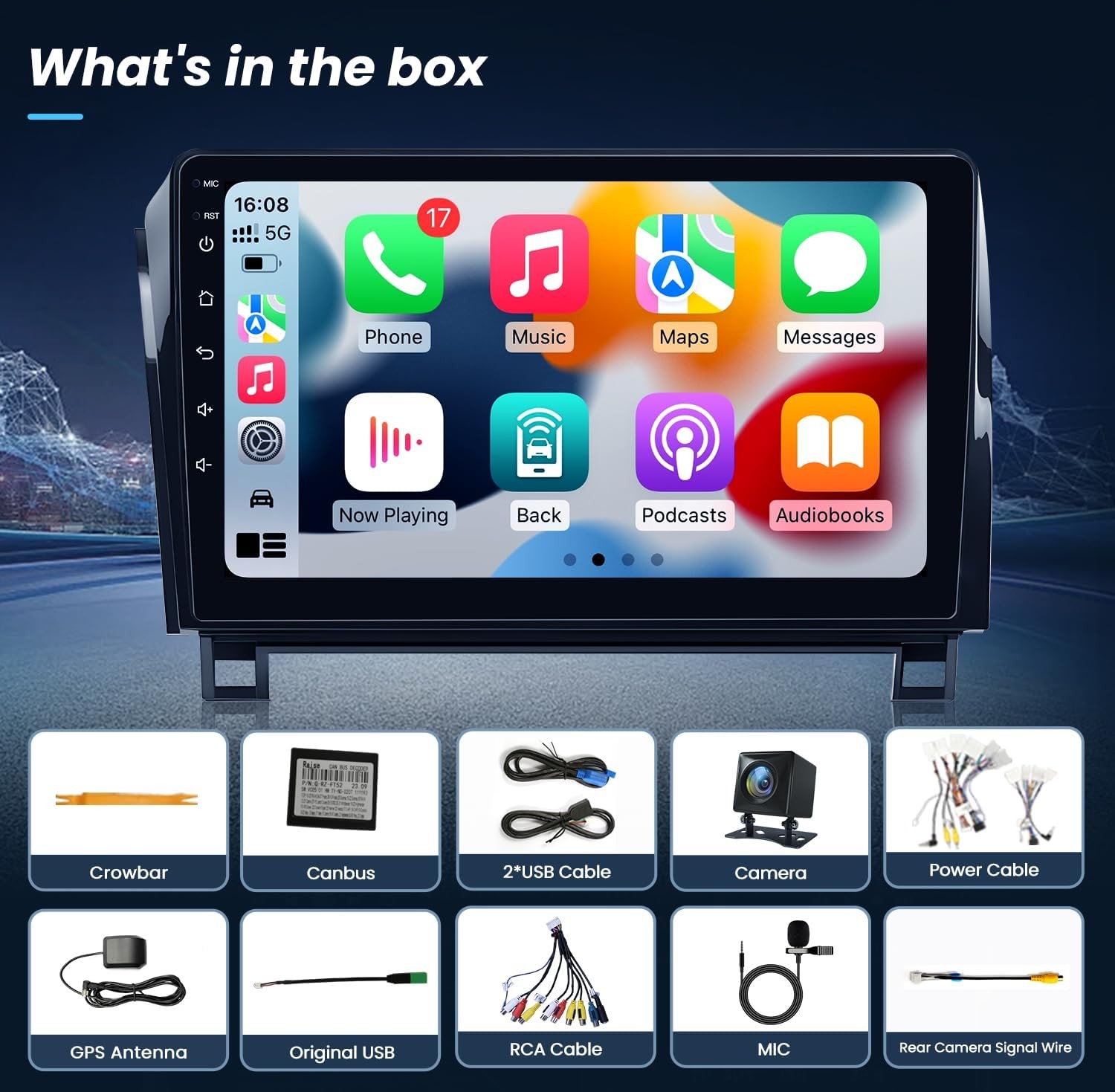 64G For 2007-2013 Toyota Tundra Sequoia 2008-2018 Android13 Car Stereo GPS Radio