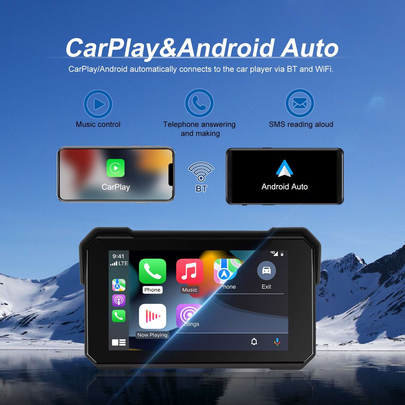 Android 13 7 inch Car Stereo GPS WIFI Navigation Radio Double 2Din Touch Screen