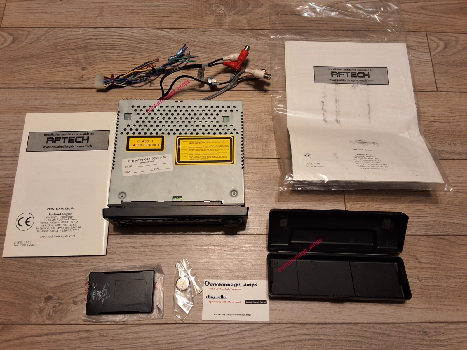 Rockford Fosgate RFX-8320 Car Audio CD PLAYER OLD SCHOOL W/Remote
