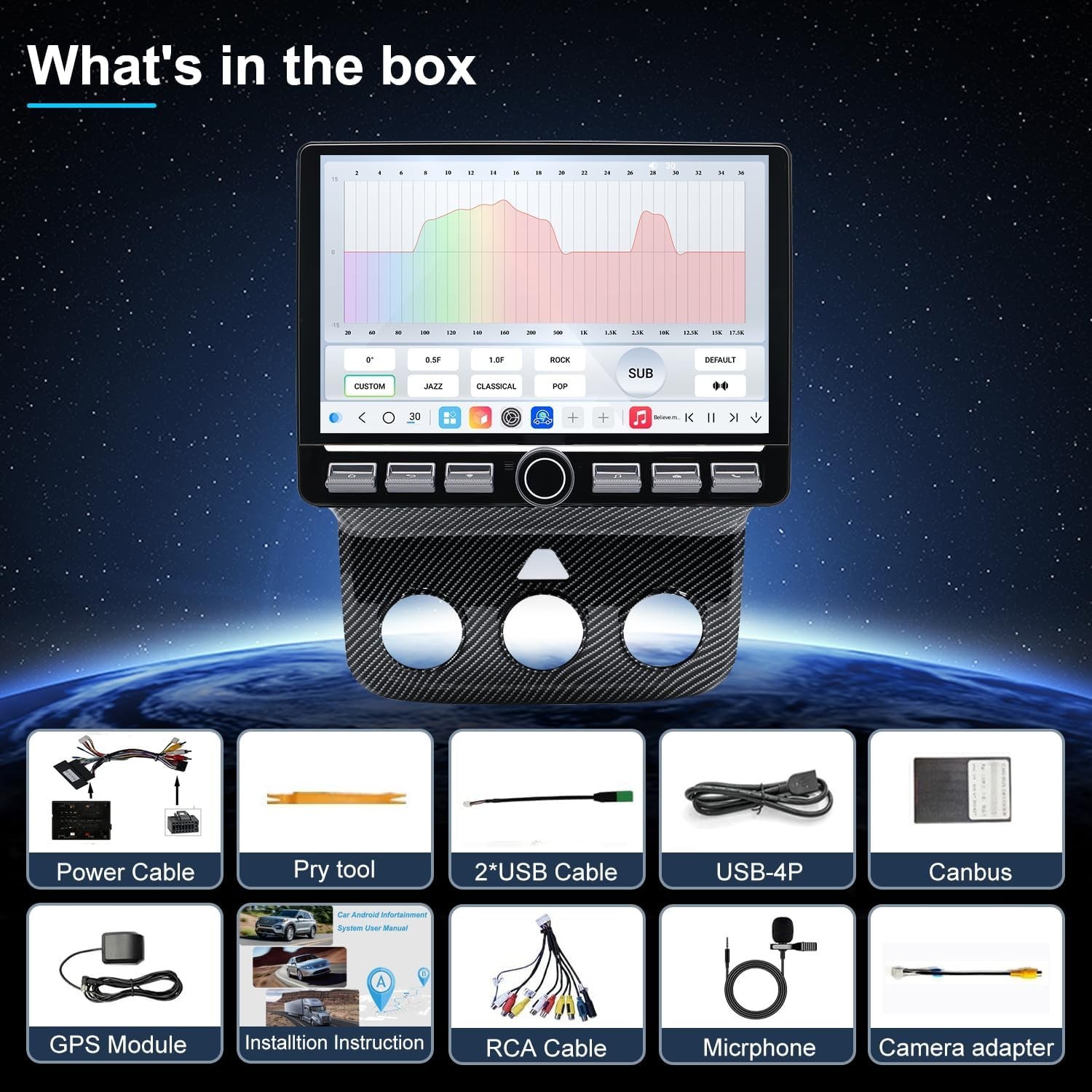 10.1″ 8Core 32GB 4G_LTE Android Auto Carplay for 2013-2018 Dodge RAM 1500-3500