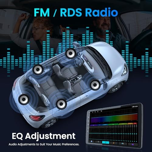 [4GB+64GB] Car Radio for Dodge Challenger 2008-2014: 7 Inch 4GB RAM 64GB ROM