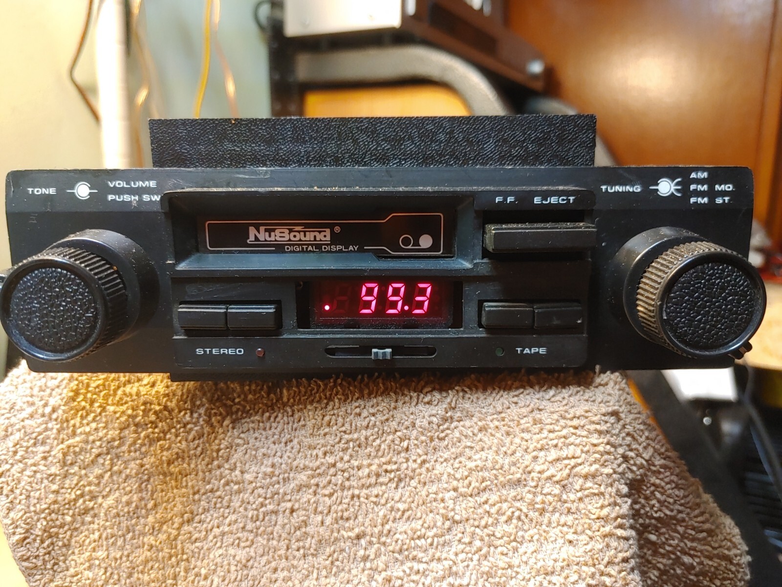 Old School 70s NuSound Car Stereo JCS720 Cassette Audio Deck Vintage Radio Clean