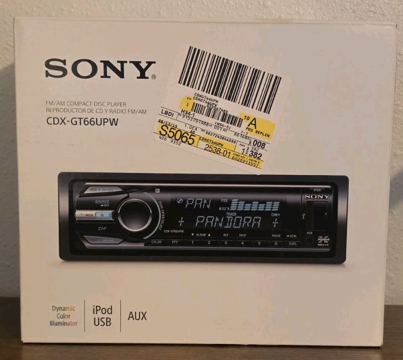Sony CDX-GT66UPW Car CD Player USB AUX iPod New Open Box