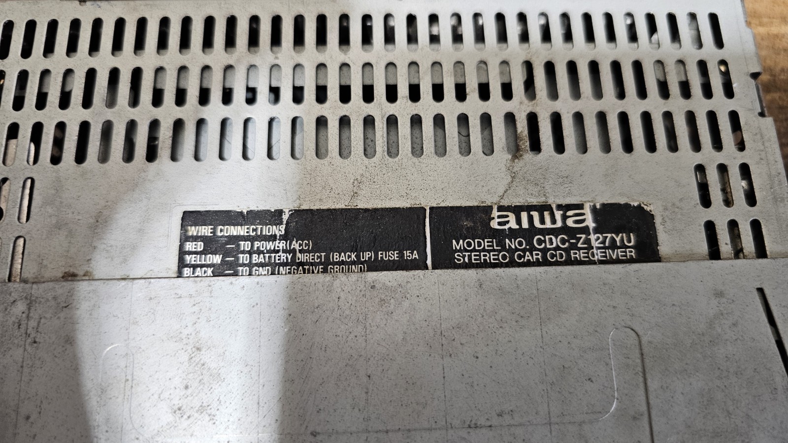 Aiwa Stereo Car CD Receiver Model CDC Z127 Tested