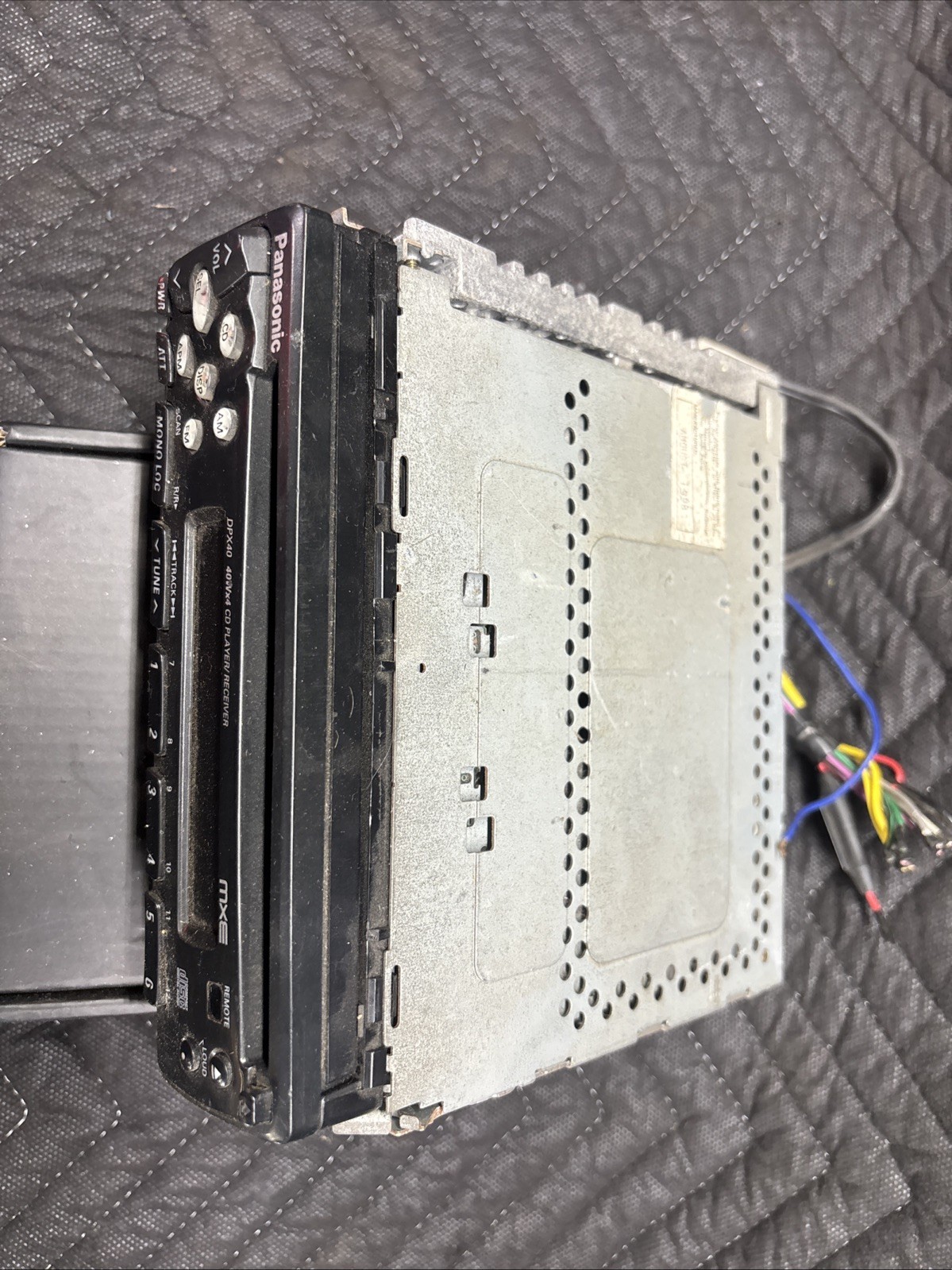 90s Panasonic DPX40 Single DIN Radio with CD Player and Removeable Face