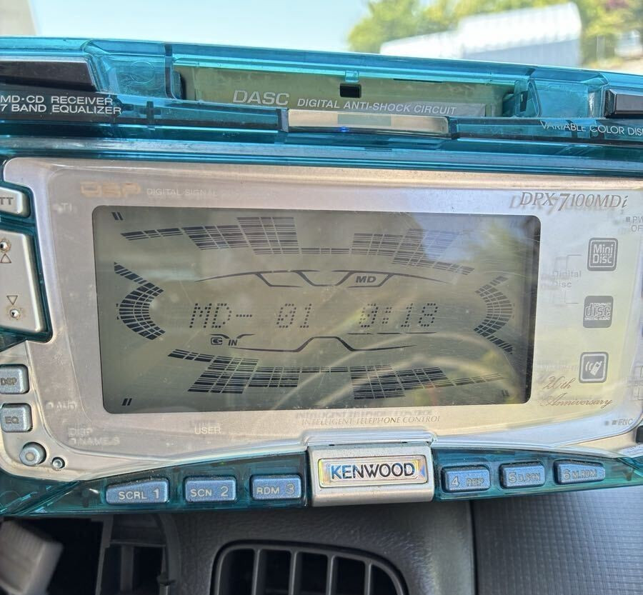 KENWOOD DPX-7100MDi 20th Anniversary Limited Clear Panel CD MD Minidisc Player