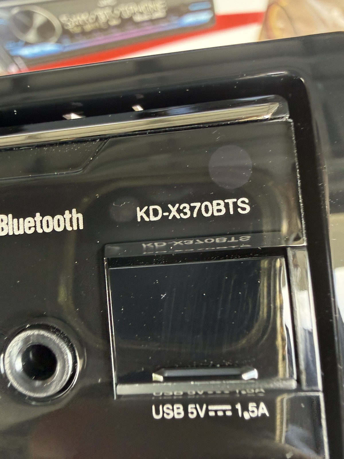 JVC KD-X370BTS Bluetooth USB SiriusXM Alexa Media Receiver Open Box
