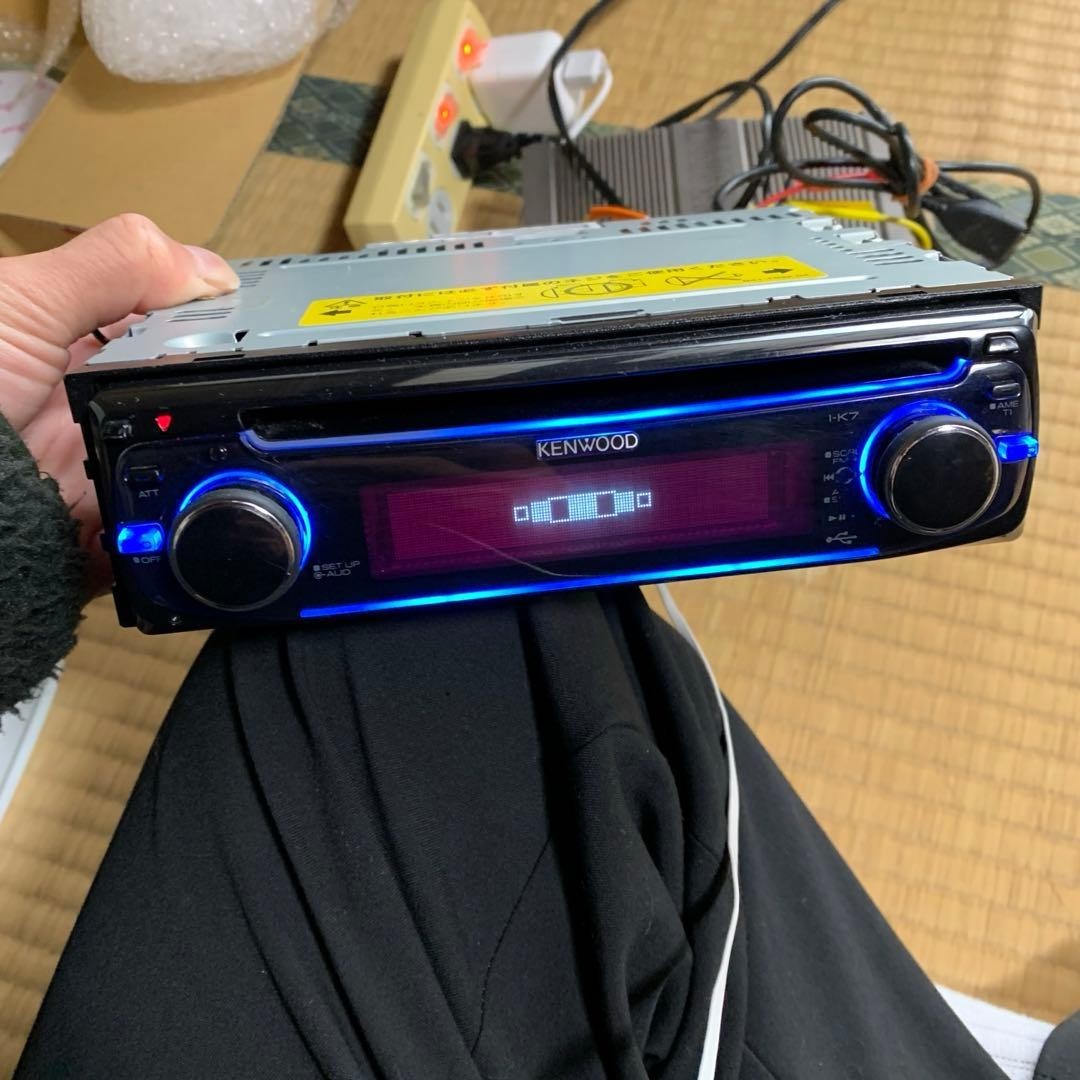 KENWOOD I-K7 CD RECEIVER FM AM MP3 WMA AAC 1DIN Black MAX.50W x4 DC14.4V