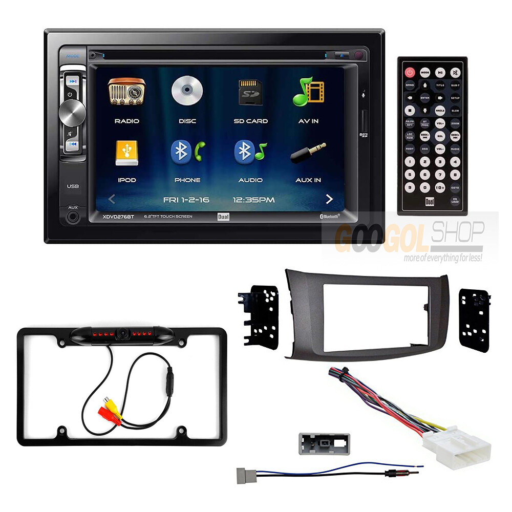 For Nissan 2013-2017 Sentra XDVD276BT Car Stereo Double DIN Dash Kit and Camera