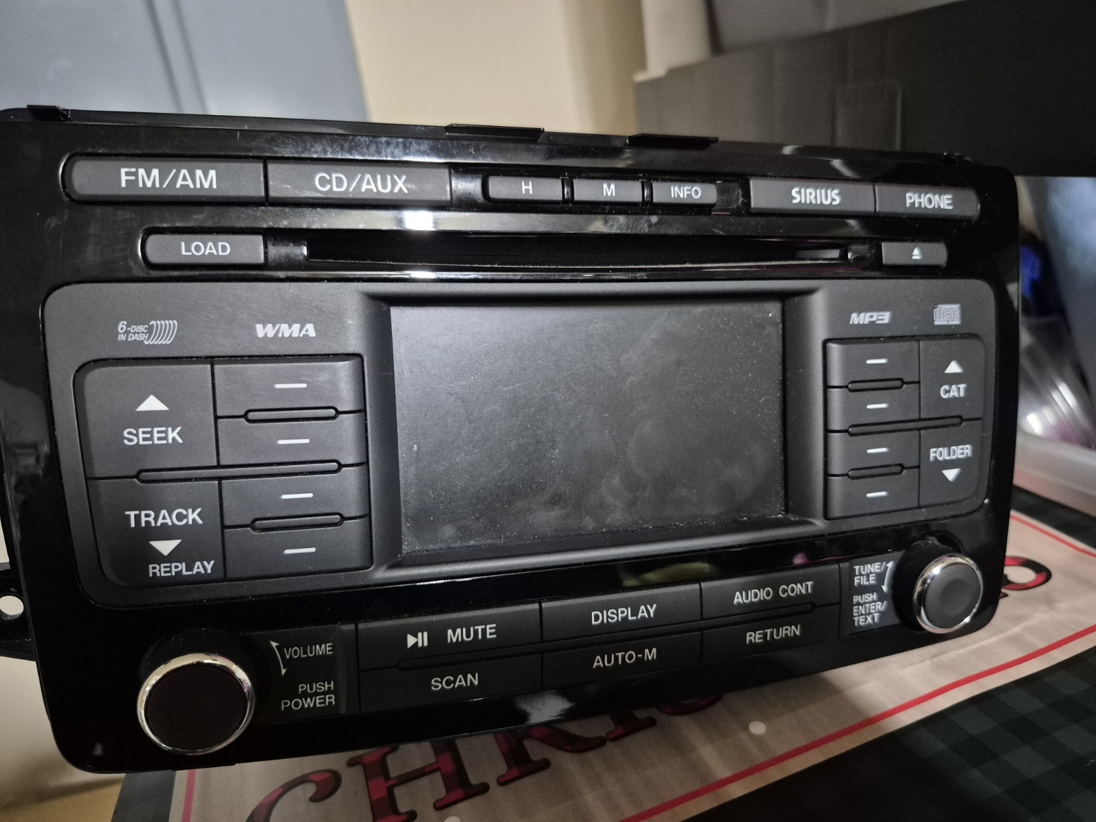 2011-2012 Mazda CX-9 AM FM Receiver with 6-Disc CD Player Sat Ready TG17669RX