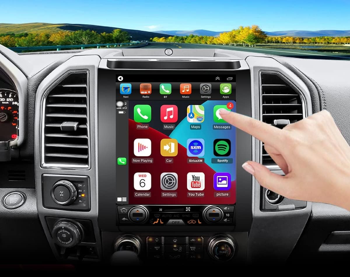 12.1” Tesla Style Car Radio Wireless CarPlay 32GB For 2016-2021 Ford F150
