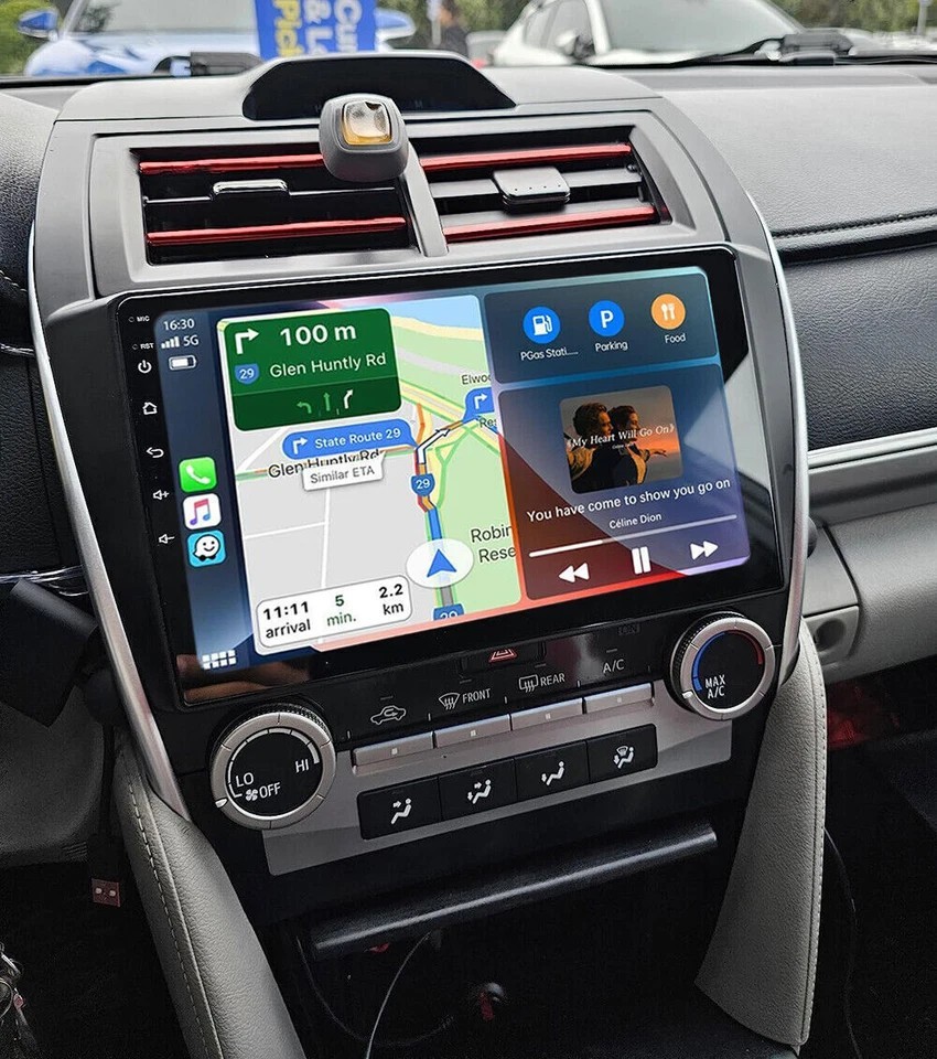 For 2012-2014 Toyota Camry Radio Car Apple Carplay Android GPS Navigation 4+64GB