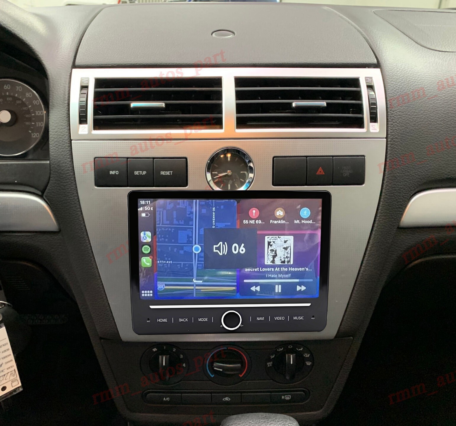 For Mercury Milan 2006-2009 10.1″ Android 14.0 Car Radio Stereo GPS FM CARPLAY