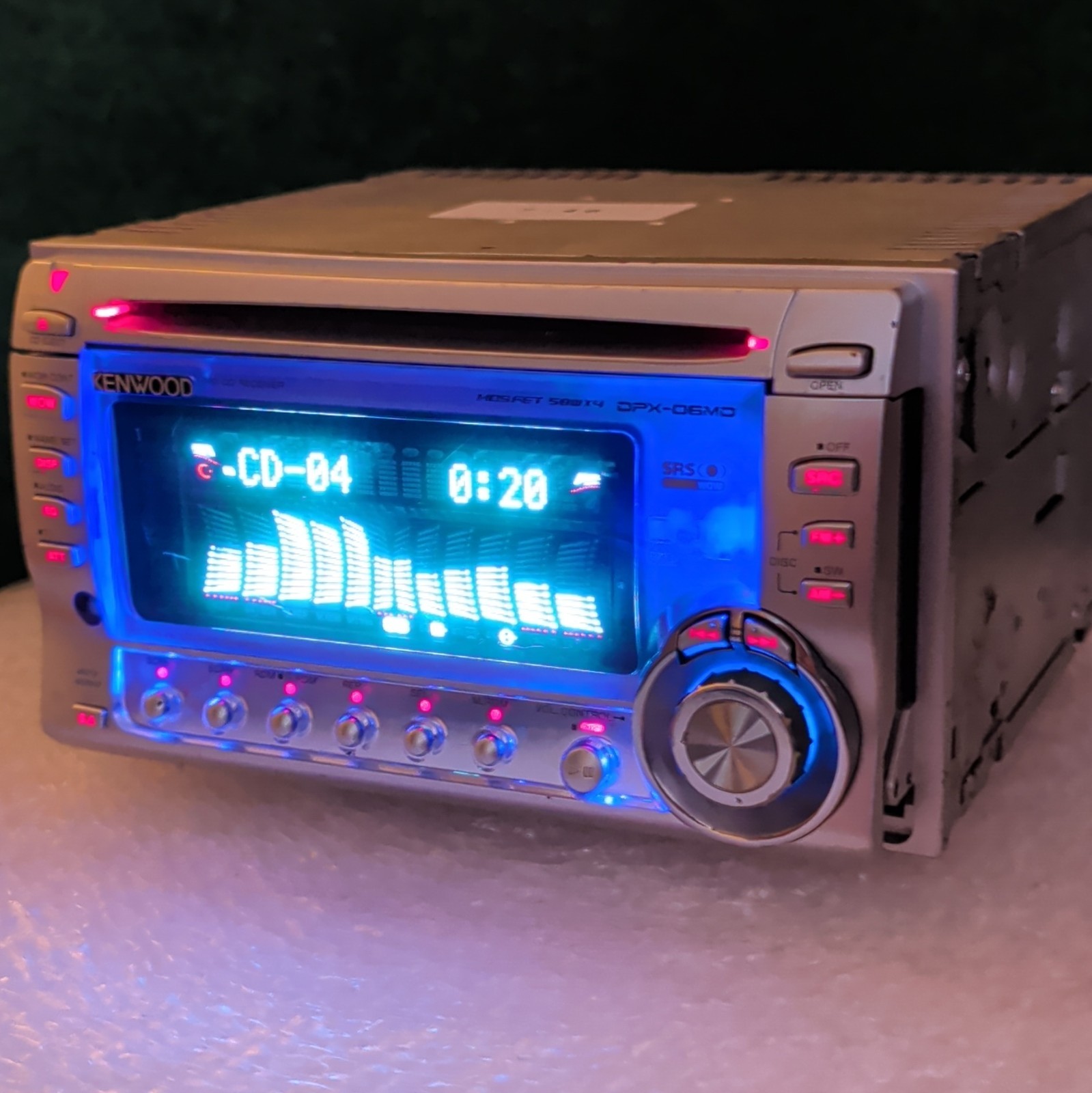 KENWOOD DPX-06MD 2DIN Car Audio CD MD Player JDM Tested video