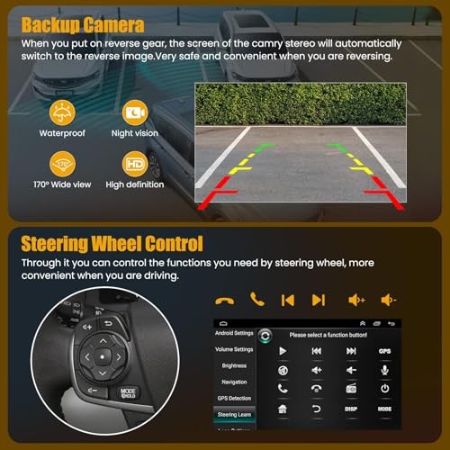(8Core + 64GB) 10.2 Inch QLED Touch Screen Car 4GB+64GB(For Camry 2012-2014)