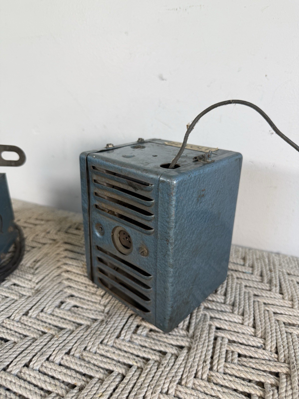 🍊Vintage 1950s Allstate Sears Blue AM Car Radio Model 6268? w/ Power Unit RARE