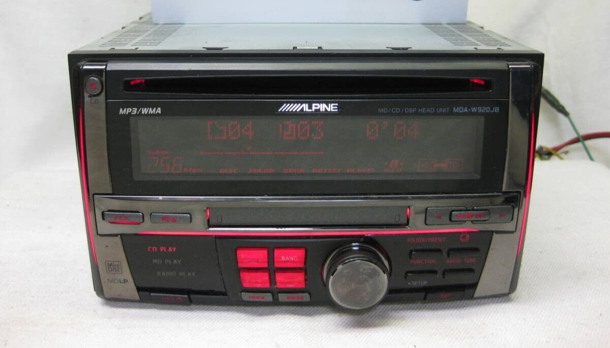 ALPINE MDA-W920JB Mini Disc MD/CD Player Car Stereo DSP/MD/CD head unit Japan