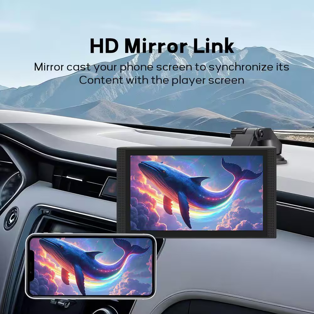 7 in HD Touch Car Stereo, with Carplay, Android Auto, FM Radio, Backup Camera, M