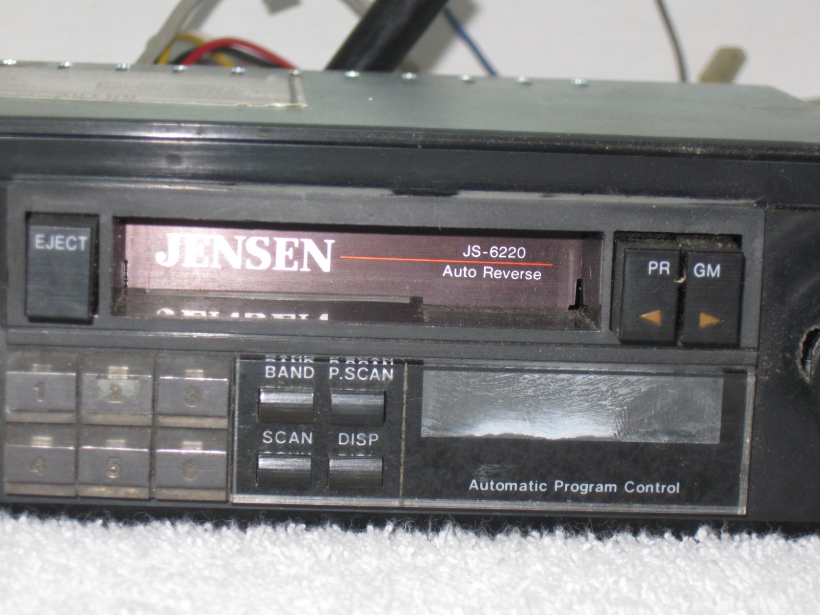 JENSEN ~ MODEL JS-6220 AM/FM CAR STEREO CASSETTE RECEIVER ~ UNTESTED ~ AS IS