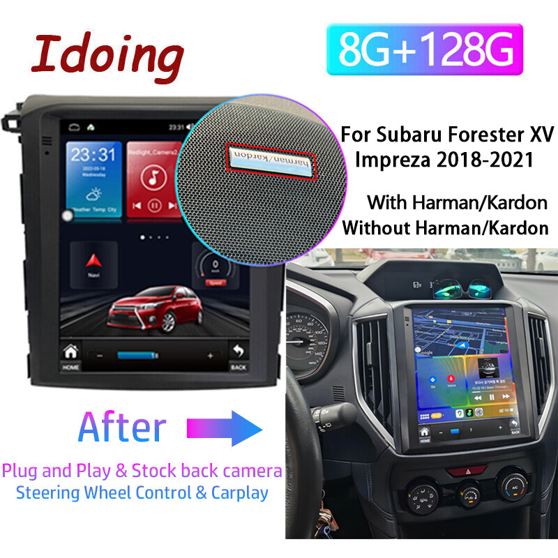 9.7″ Android Car Radio Stereo for Subaru Forester XV Impreza 2018 2019 2020 2021