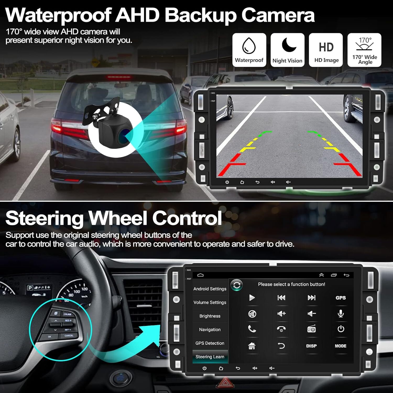 For 2006-2013 Chevrolet Impala WiFi Apple Carplay Radio Android 13.0 RDS GPS Nav