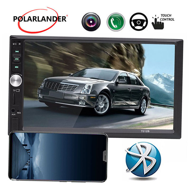 Remote control Car Radio FM 7 inch Mirror Link Touch Screen USB TF AUX