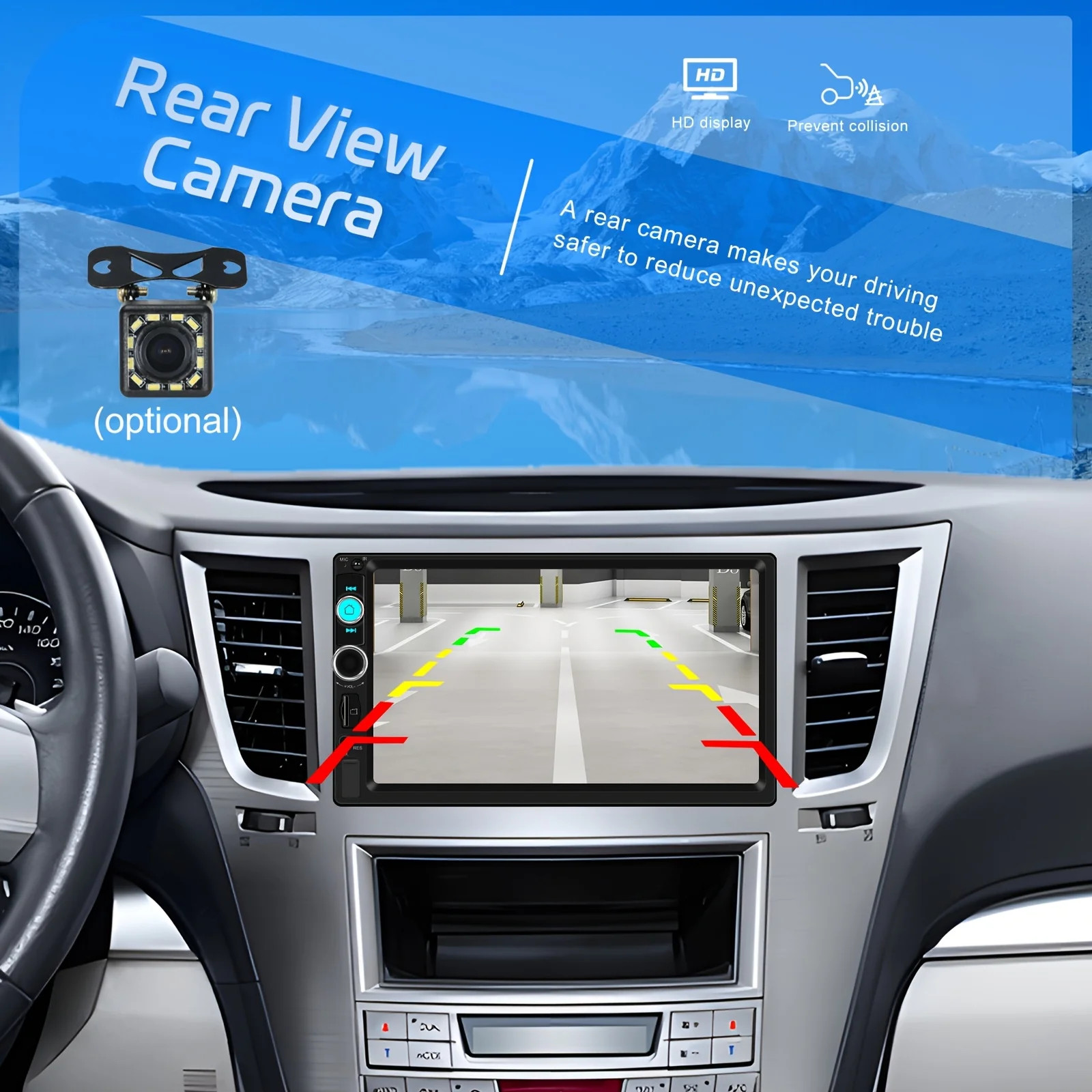 7” Car Stereo Radio B-T Hands Free Calling 2DIN MP5 Player Screen mirror link`