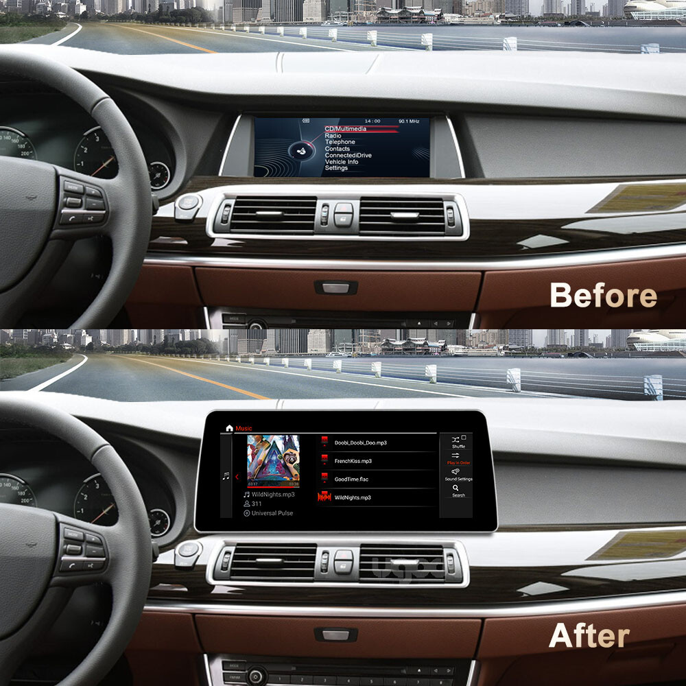 12.3inch Android Big Screen GPS BMW 5 Series GT F07 NBT wireless apple carplay