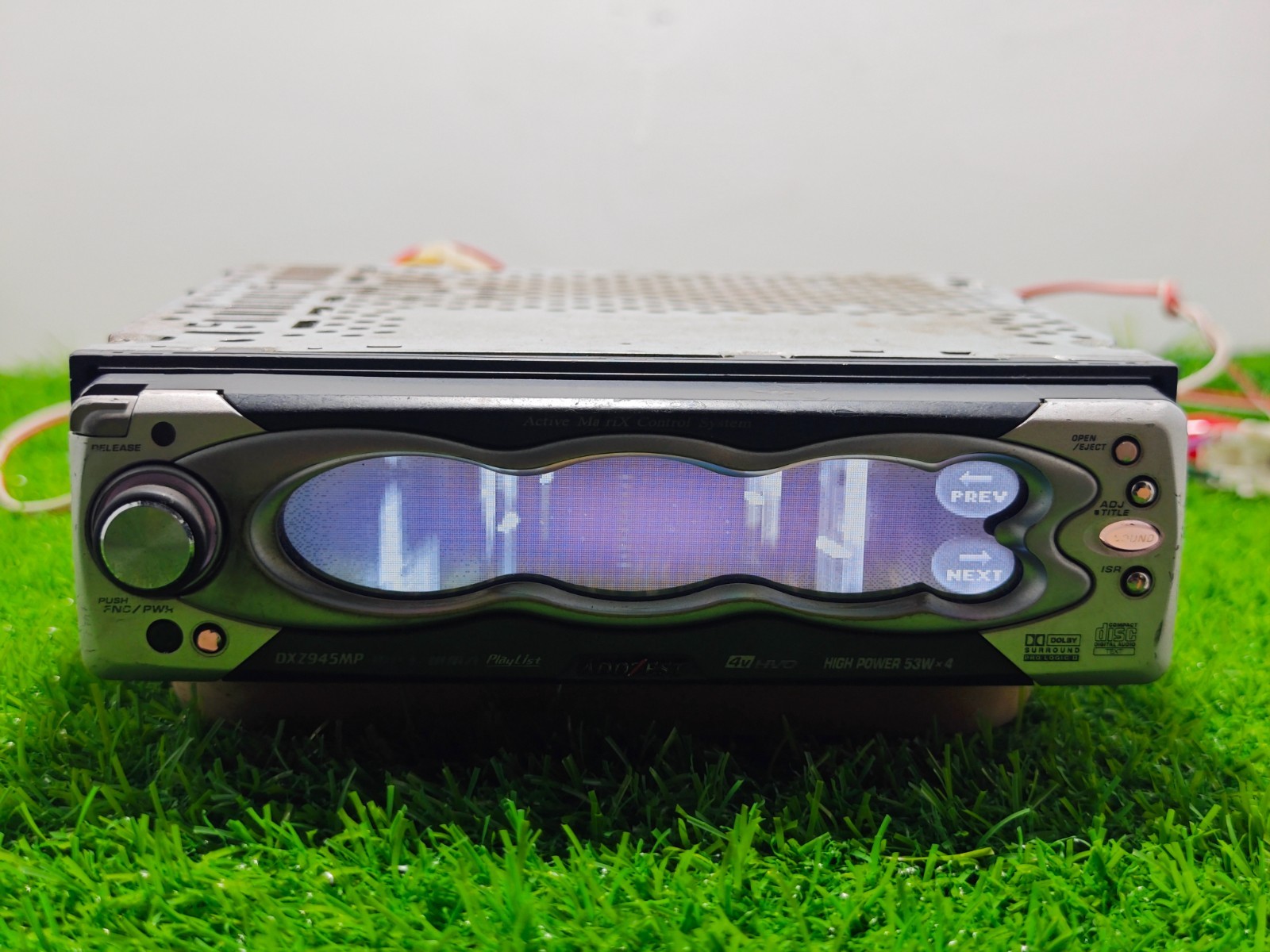 Rare Addzest DXZ945MP JDM CD MP3 Player Clarion 1DIN Head Unit Tested 4V