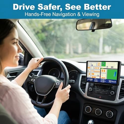 CD Slot Mount for CarPlay Screen, 360° Rotatable, Universal Holder for 7-11.3