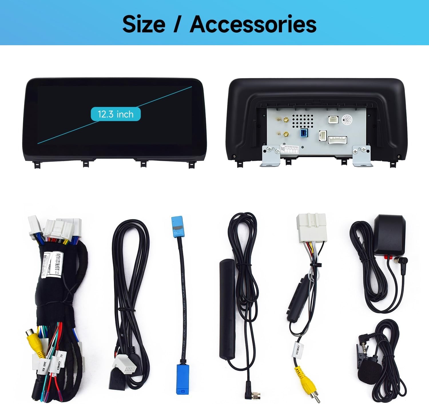 12.3″Car Radio for LEXUS RX 2019-2022 Wireless Carplay GPS Navigation DSP SWC FM
