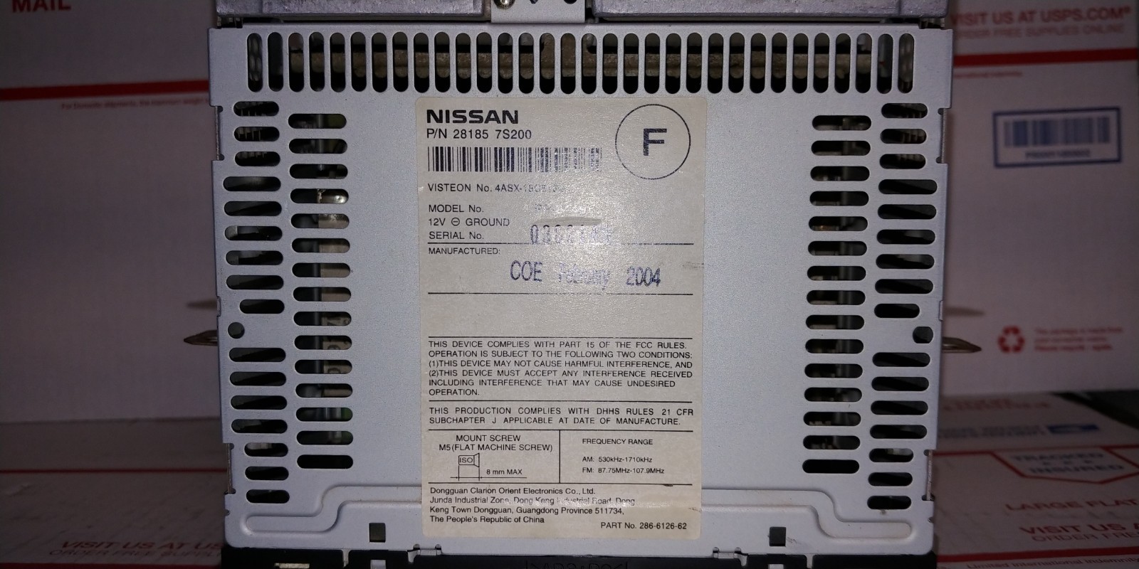 *AS IS*04 05 06 07 08 Nissan FRONTIER XTERRA TITAN Radio CD Disc Player PP-2449V