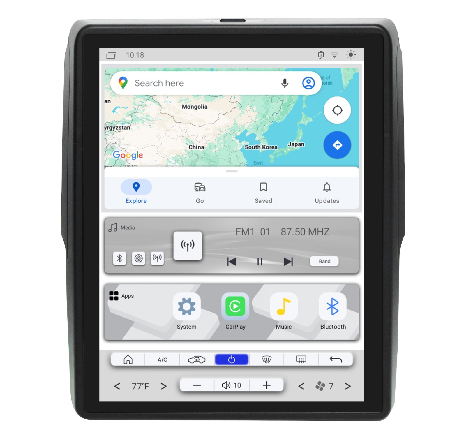 Android 13 Car Radio Stereo Tesla style For Dodge RAM 2013-2018 Carplay GPS Navi