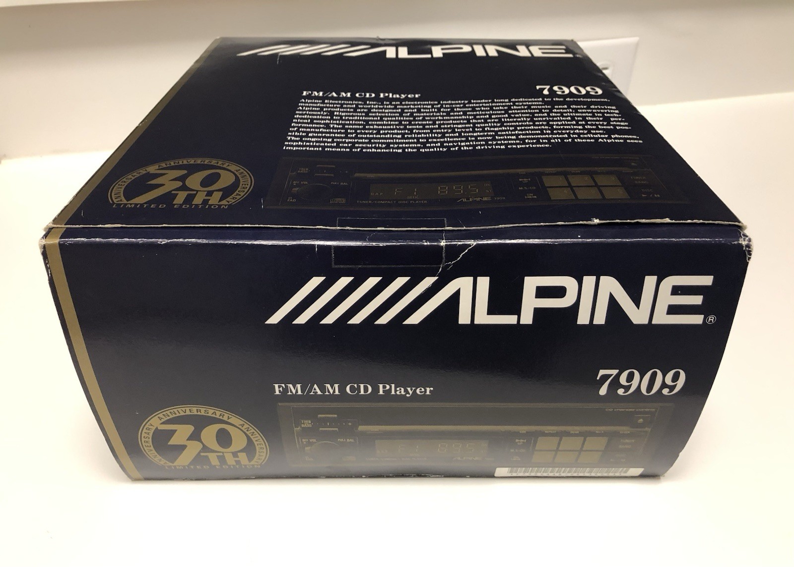 ALPINE 7909 30th ANNIVERSARY FM/AM CD PLAYER LIMITED EDITION 205/300 NEW IN BOX