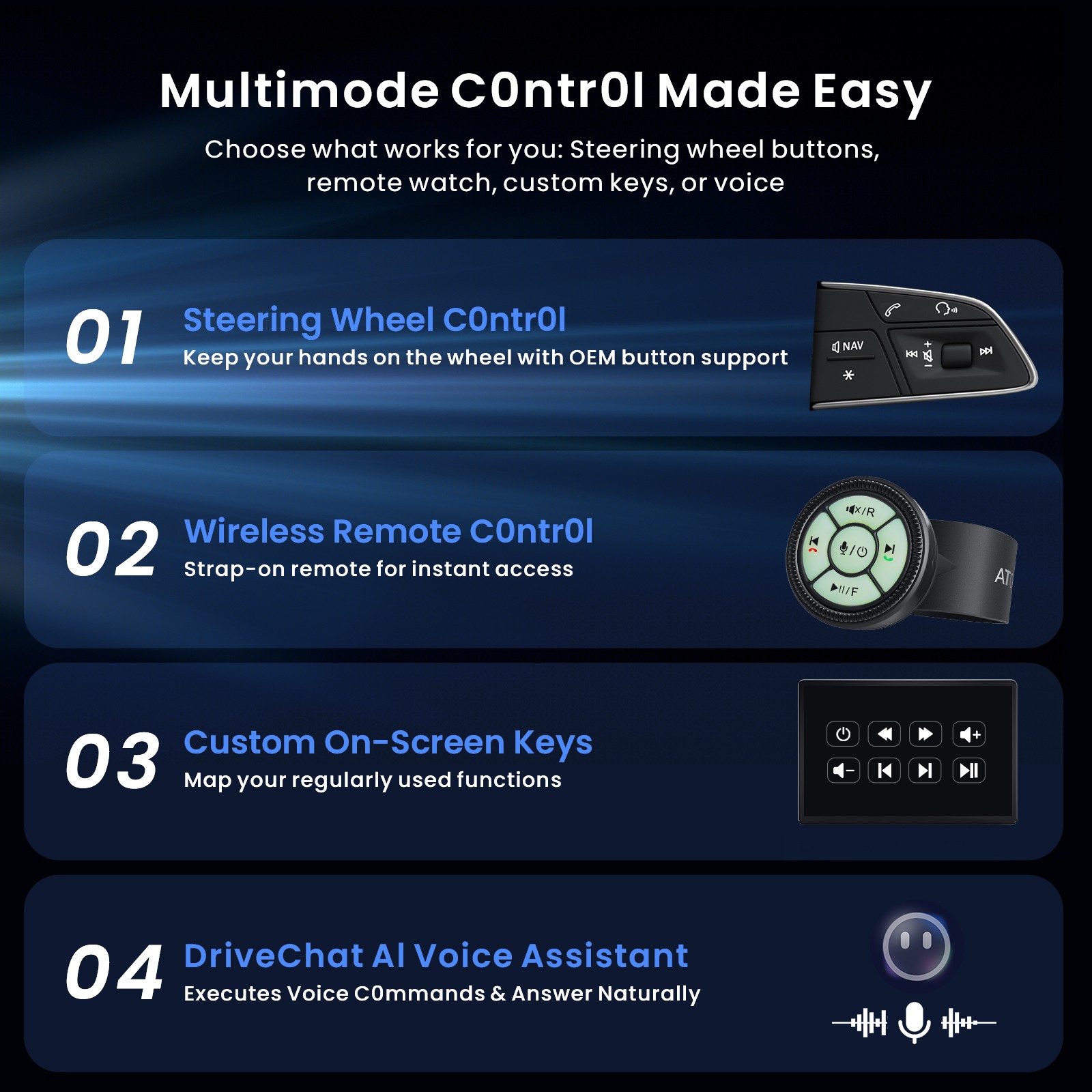 Flagship ATOTO 14.1″ Single Din AI Android 13 Car Stereo Built-in DVR GPS Track