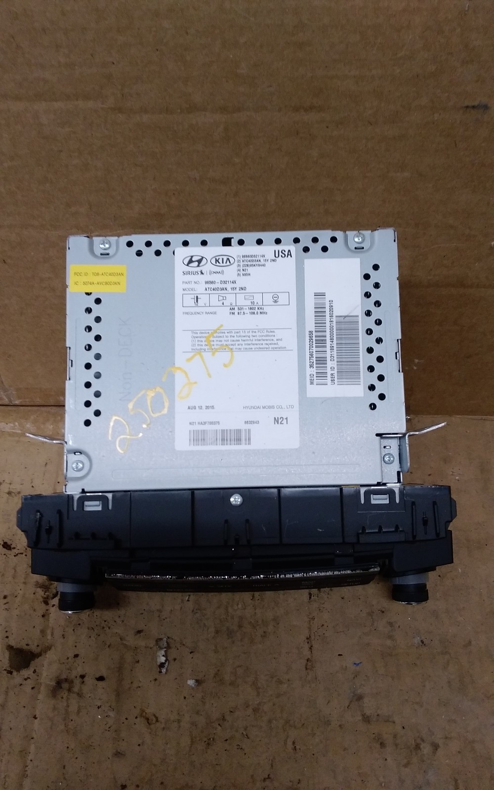 2016 2017 2018 HYUNDAI TUCSON RADIO AUDIO CD RECIEVER WITH NAVIGATION