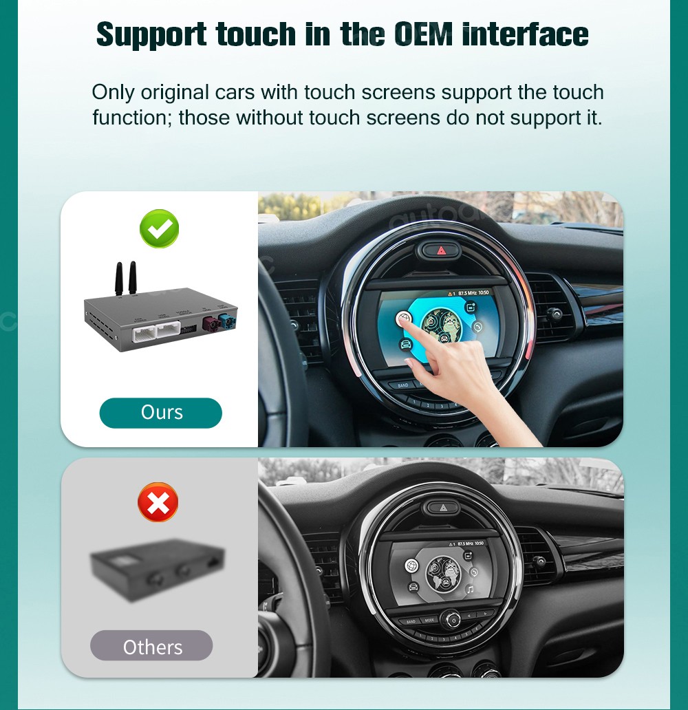Android Auto/Wireless CarPlay for BMW MINI NBT CIC CCC EVO 1 2 3 4 5 6 7 Series