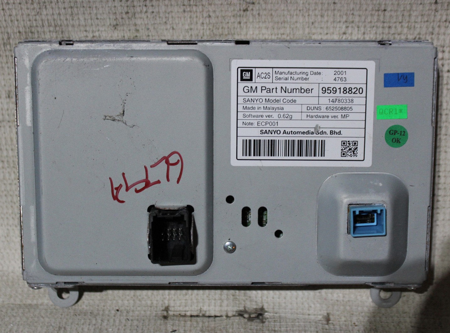 Chevy Cruze 12 13 14 15 16 Factory Info Display Screen Monitor 95918820