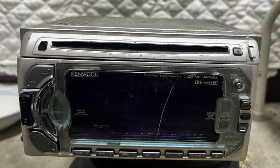Kenwood DPX-4021 2DIN Car Audio CD CD-R/RW Cassette Player EASY DSP Bluetooth